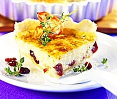 Quiche Lorraine mit Cranberries | Rezept