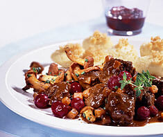 Rehragout mit Pilzen | Rezept