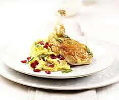 Perlhuhnbrüstchen mit Polenta | Rezept