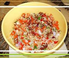 Bulgur-Chili-Salat mit Tomaten | Rezept
