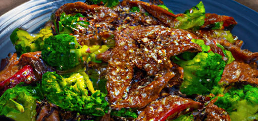 Sesam-Rindfleischm mit Brokkoli aus dem Wok | Rezept