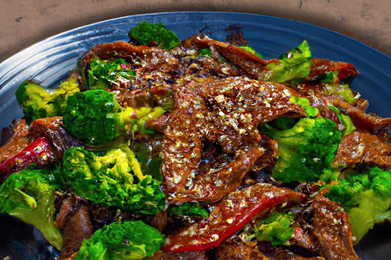 Sesam-Rindfleischm mit Brokkoli aus dem Wok | Rezept