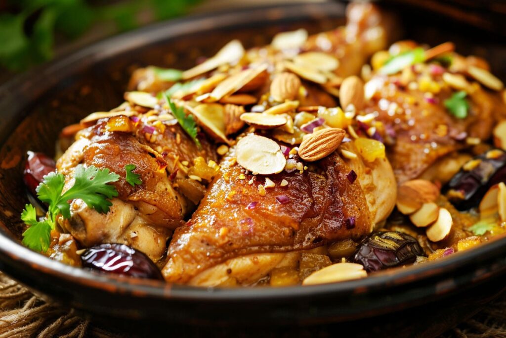Orientalisches Huhn mit Datteln | Rezept