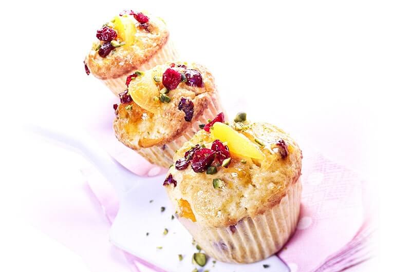 Marillen-Cranberry-Muffins | Rezept