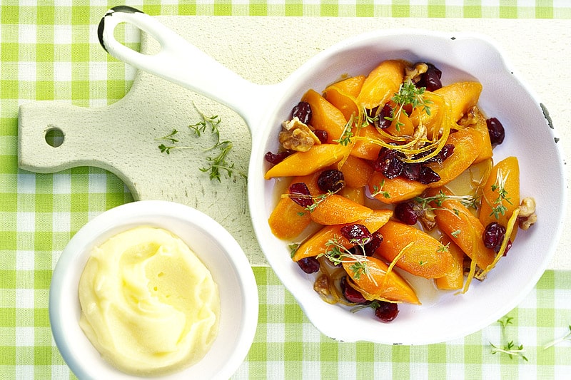 Zitronen-Karotten mit Kartoffelpüree | Rezept