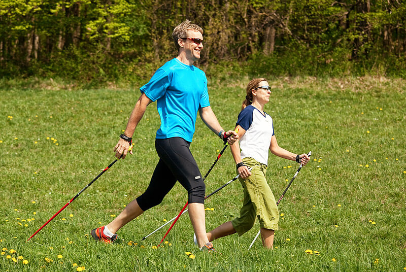 Nordic Walking für einen kräftigen Rücken