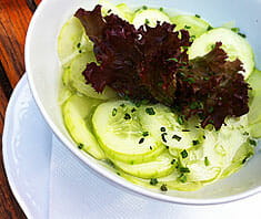 Der perfekte Gurkensalat (Wiener Art)