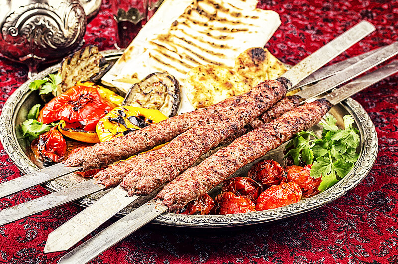 Kabab Kubideh - persischer Hackfleischspieß