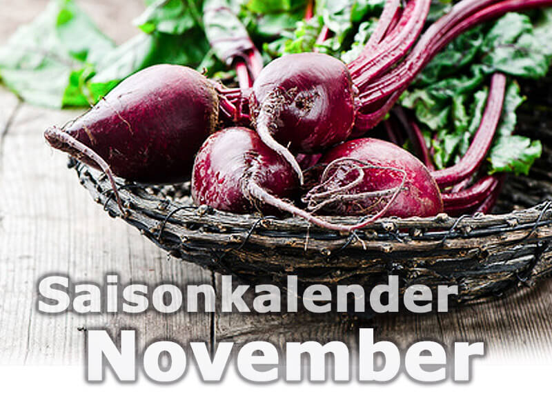 Saisonkalender Obst & Gemüse | November
