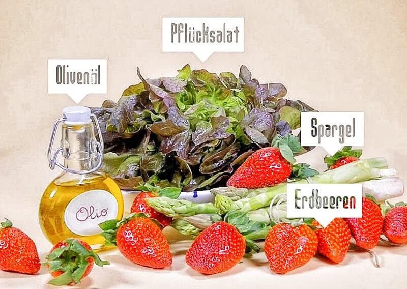 Erdbeer-Spargel-Salat | Rezept