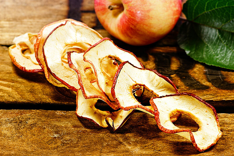 Apfelchips - getrocknete Apfelringe