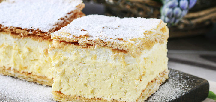 Cremeschnitten mit Puddingcreme