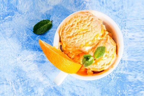 Frisches Orangensorbet mit Minze | Rezept » gesund.co.at Frisches Orangensorbet mit Minze | Rezept » gesund.co.at