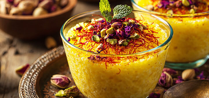 Sholeh Zard - persischer Safran Reispudding | Rezept