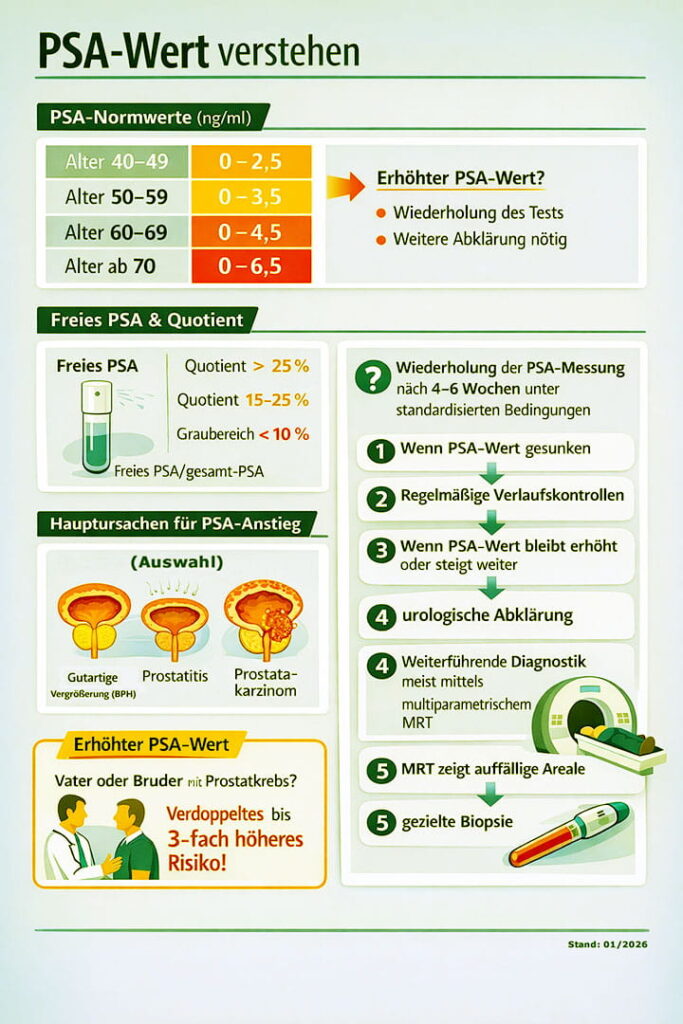 Infografik PSA-Wert